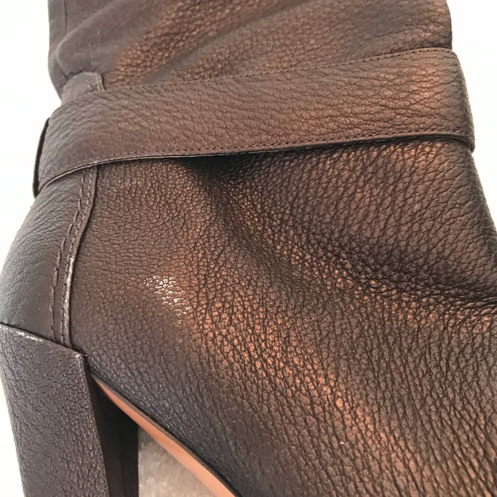 Joan and David mid calf high heel leather boots - Picture 4 of 8